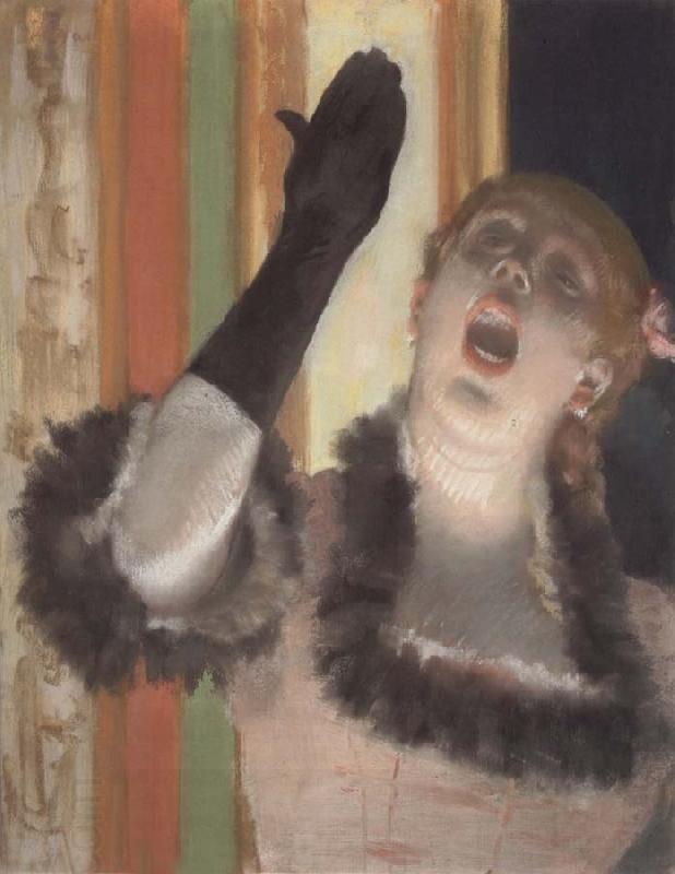 Edgar Degas Singer with a Glove oil painting picture
